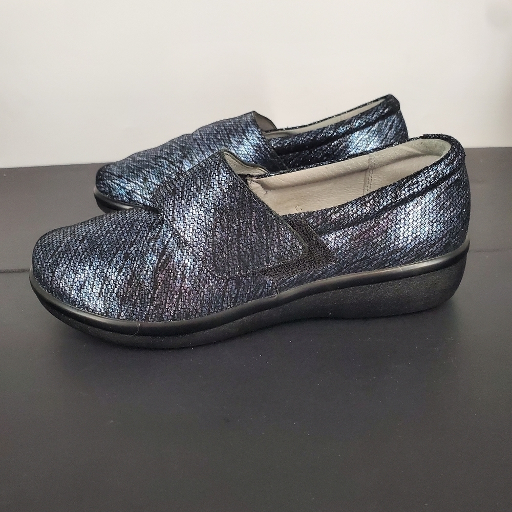 Alegria Lauryn Clogs Shoes Womens EU 40 US 9.5-10 Metallic Leather Comfort